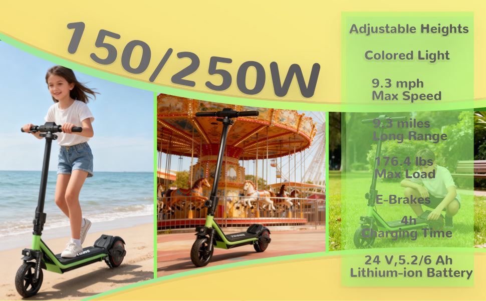 TOOINS S1 Electric Scooter for Kids (6–12)
