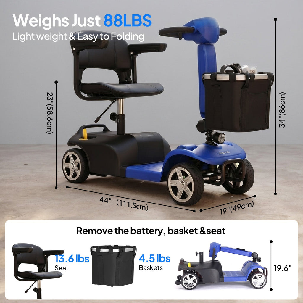 Tietie X02 Mobility Scooter — product view 3