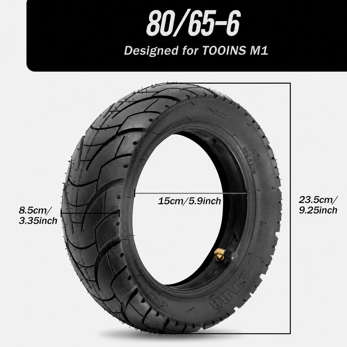 TOOINS M1 / X1 Replacement Tire & Inner Tube Set | 80/65-6